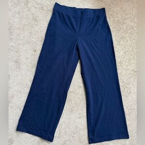 Lands' End Large Blue Wide Leg Star Fish Pants